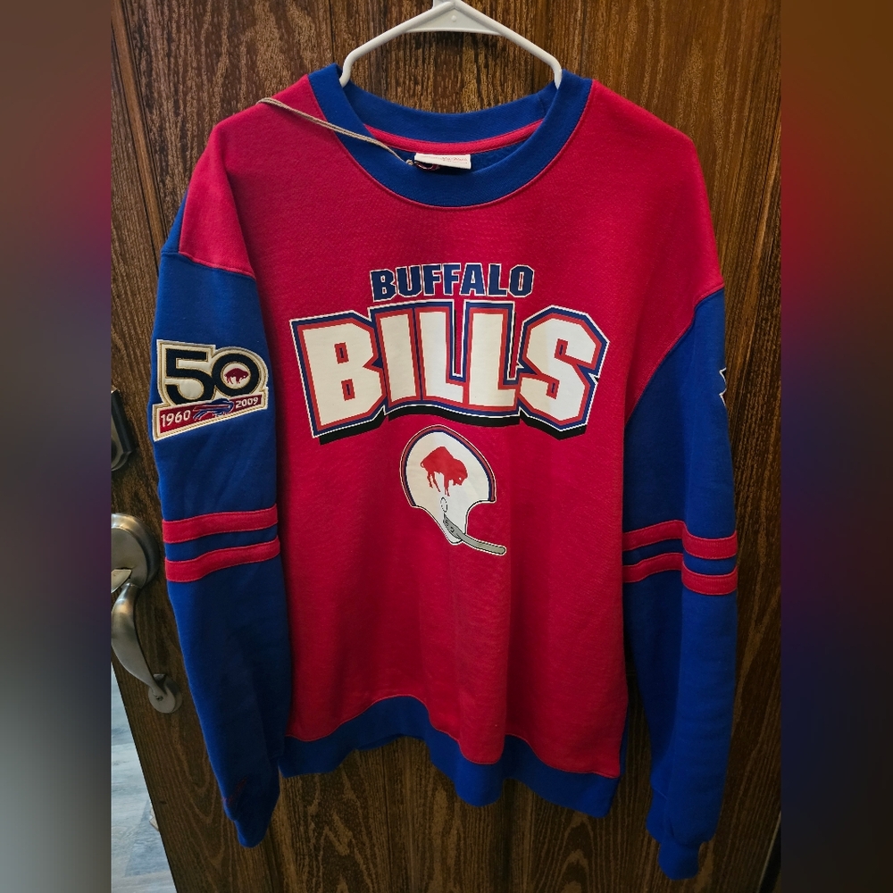 Buffalo Bills Red and Blue Sweatshirt